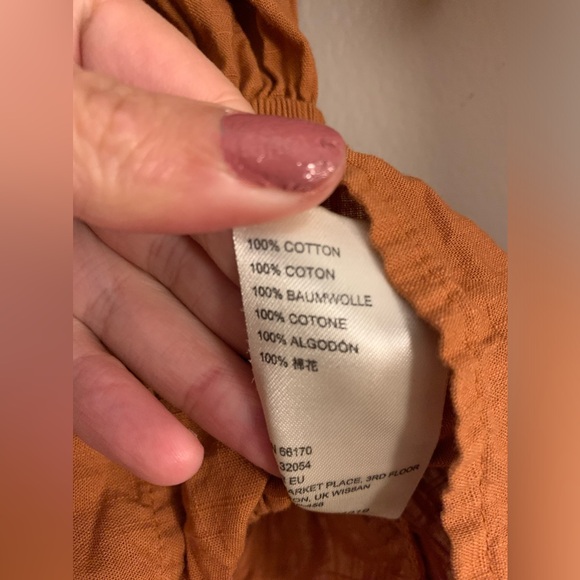 Free People Phoebe Smocked Lace Up Top - Picture 5 of 13